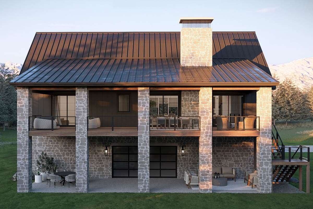 Plan 623682DJ: Modern Barndominium Carriage House Plan with Four-Car Garage - Image #5 - Barndominium, Carriage, Country, Craftsman, Farmhouse, Modern Farmhouse