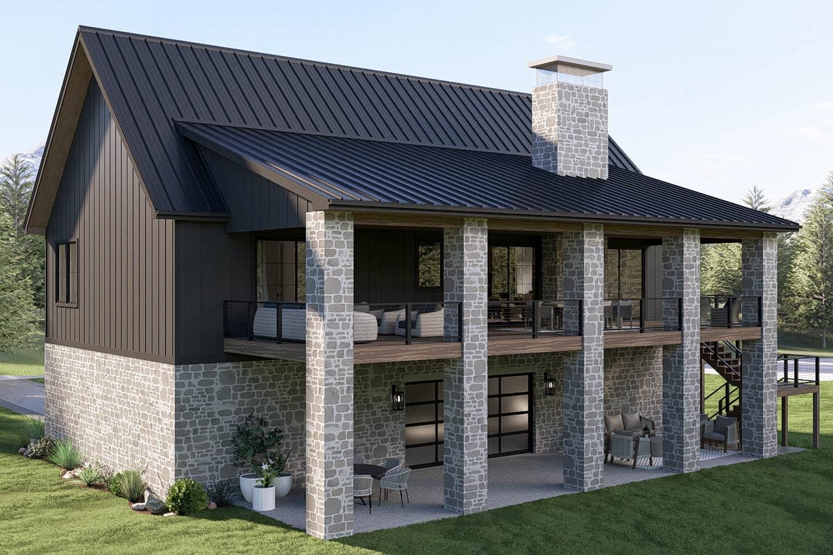 Plan 623682DJ: Modern Barndominium Carriage House Plan with Four-Car Garage - Image #8 - Barndominium, Carriage, Country, Craftsman, Farmhouse, Modern Farmhouse