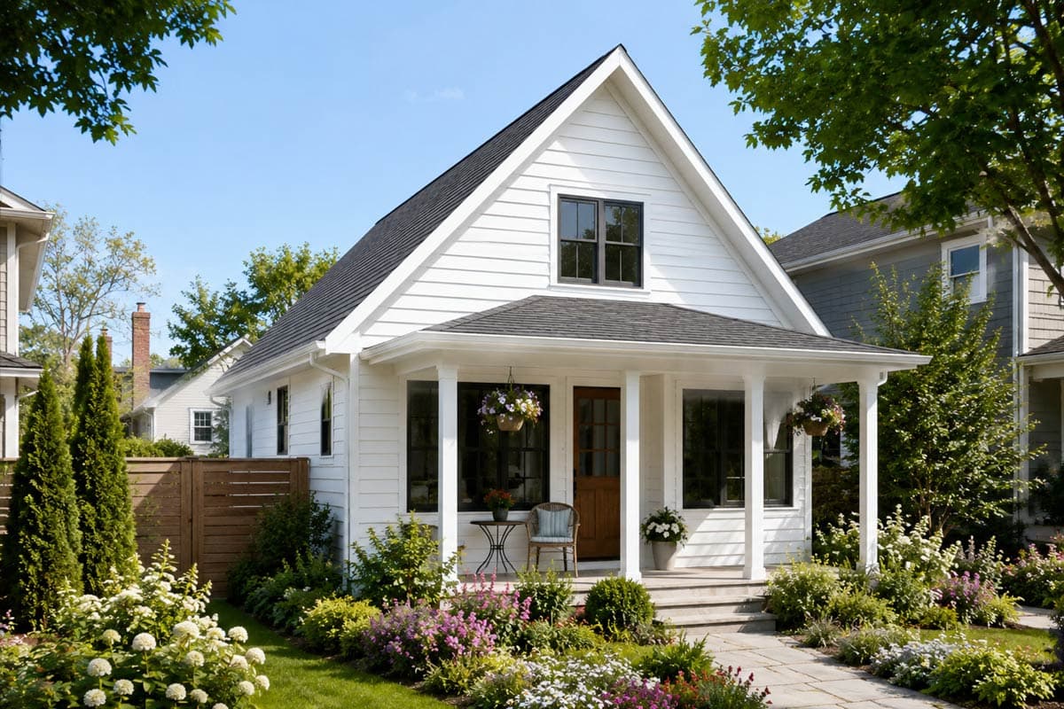 Plan image - 69930AM:Farmhouse House Plan with Four Bedrooms and Covered Front Porch