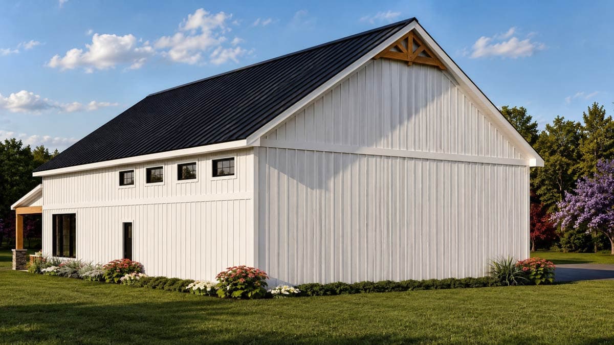 Plan 135479GRA: Modern Barndominium House Plan with 3 Bedrooms and Expansive Outdoor Kitchen - Image #4 - Barndominium, Country, Craftsman, New American