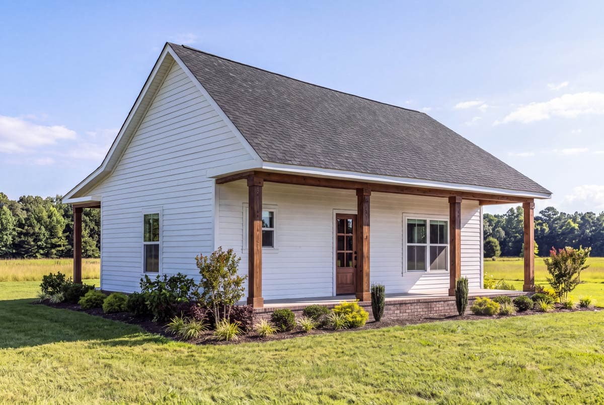 Plan 810067RBT: One-Bedroom ADU Country Farmhouse Plan with Spacious Covered Patio - Image #4 - Country, Farmhouse, Modern Farmhouse, New American