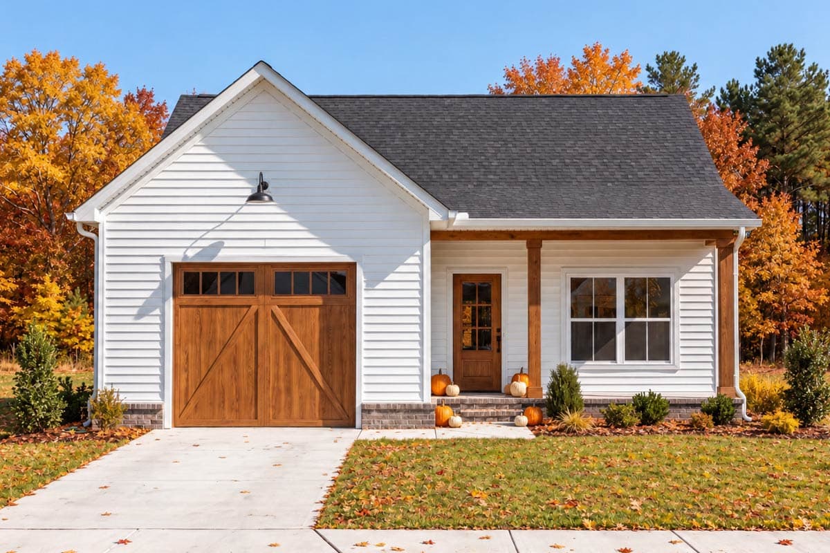 Plan image - 810067RBT:One-Bedroom ADU Country Farmhouse Plan with Spacious Covered Patio