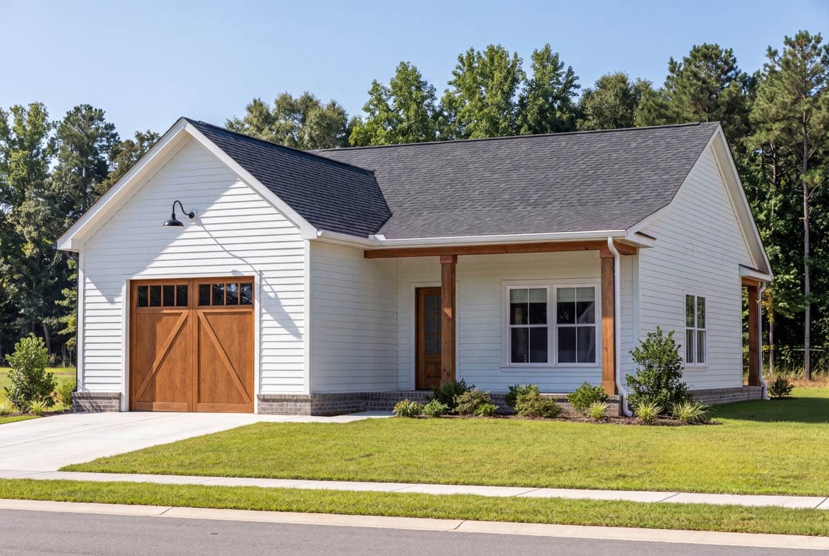 Plan 810067RBT: One-Bedroom ADU Country Farmhouse Plan with Spacious Covered Patio - Image #3 - Country, Farmhouse, Modern Farmhouse, New American