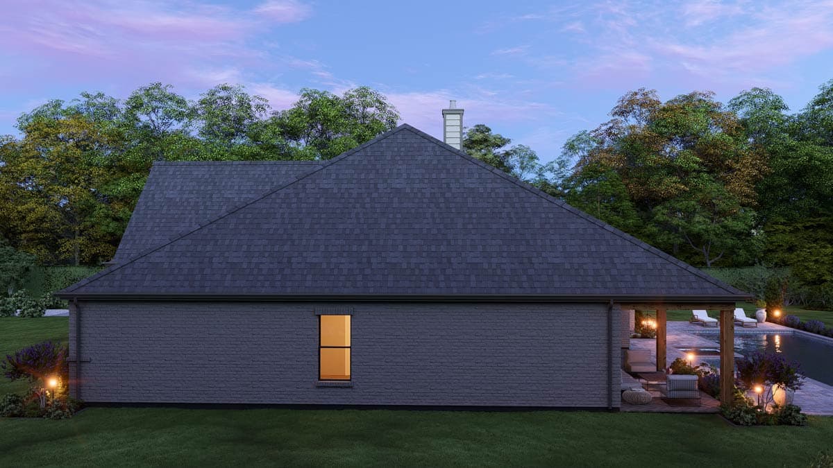 Plan 25457TF: French Country European House Plan with 4 Bedrooms and 3-Car Garage - Image #5 - European, French Country
