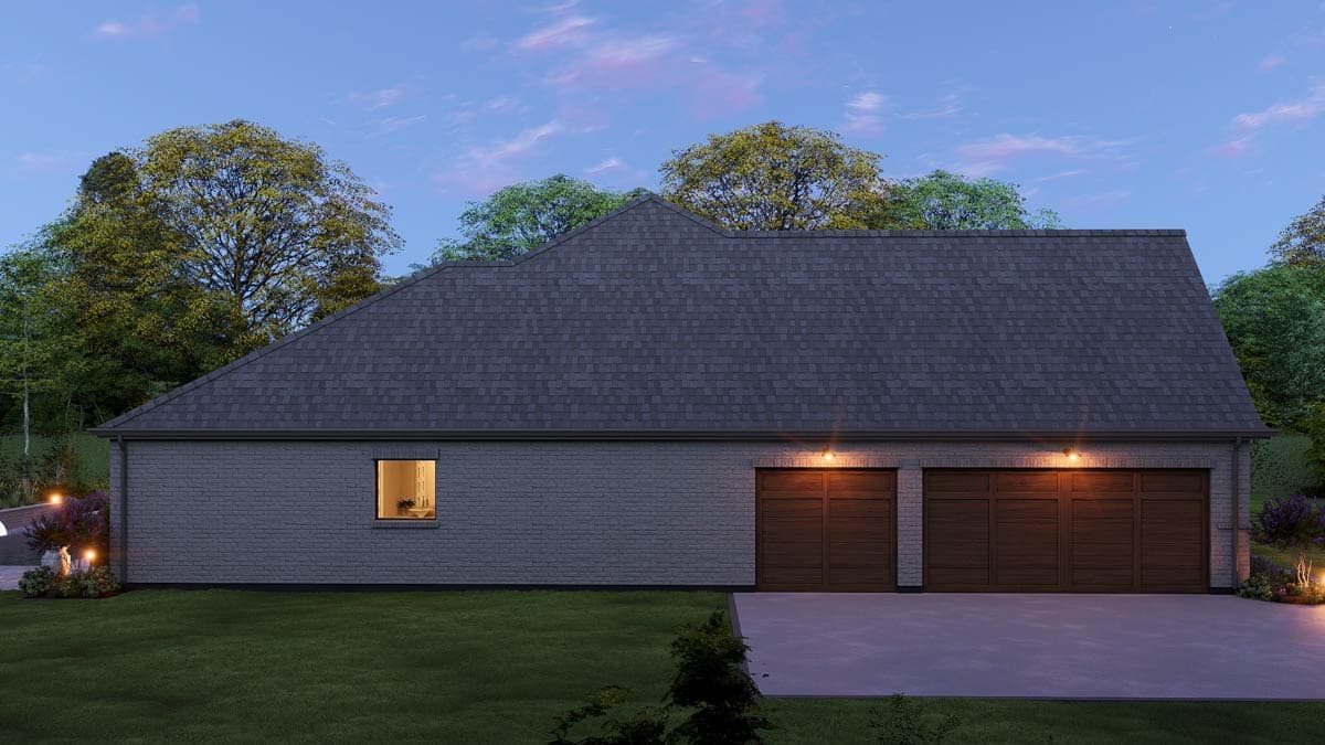 Plan 25457TF: French Country European House Plan with 4 Bedrooms and 3-Car Garage - Image #12 - European, French Country