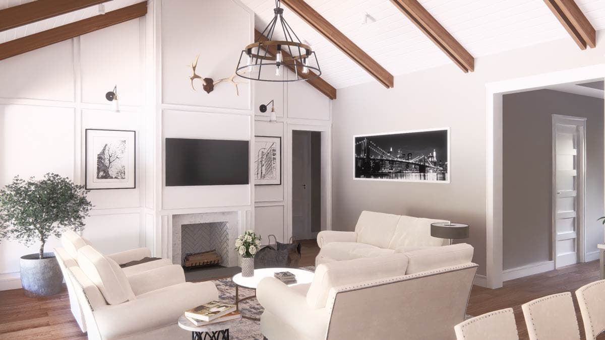 Plan 25457TF: French Country European House Plan with 4 Bedrooms and 3-Car Garage - Image #19 - European, French Country