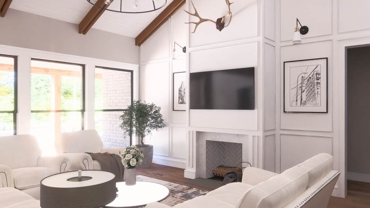 Plan 25457TF: French Country European House Plan with 4 Bedrooms and 3-Car Garage - Image #17 - European, French Country