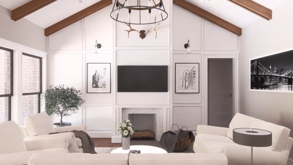 Plan 25457TF: French Country European House Plan with 4 Bedrooms and 3-Car Garage - Image #18 - European, French Country