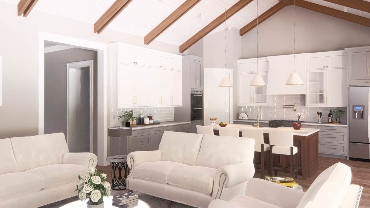 Plan 25457TF: French Country European House Plan with 4 Bedrooms and 3-Car Garage - Image #21 - European, French Country