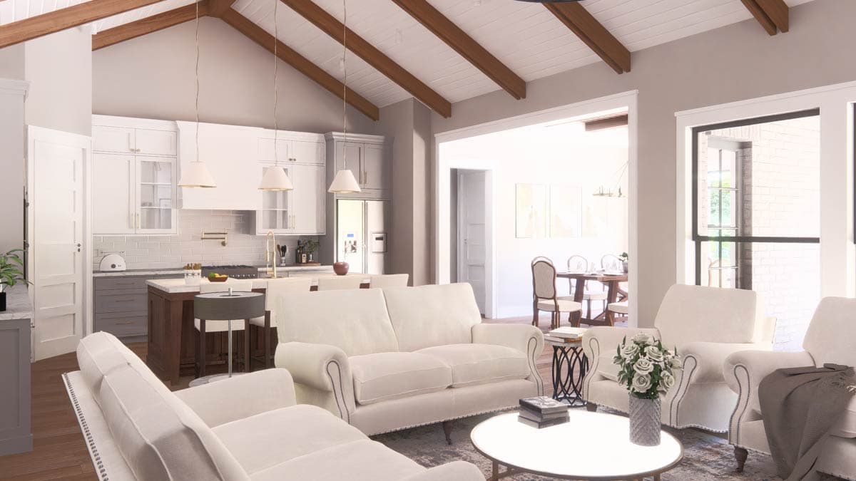 Plan 25457TF: French Country European House Plan with 4 Bedrooms and 3-Car Garage - Image #23 - European, French Country