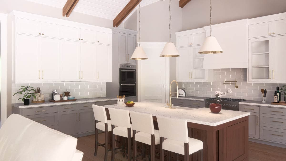 Plan 25457TF: French Country European House Plan with 4 Bedrooms and 3-Car Garage - Image #26 - European, French Country
