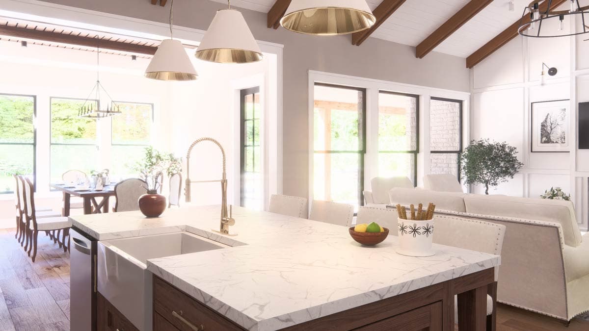 Plan 25457TF: French Country European House Plan with 4 Bedrooms and 3-Car Garage - Image #31 - European, French Country