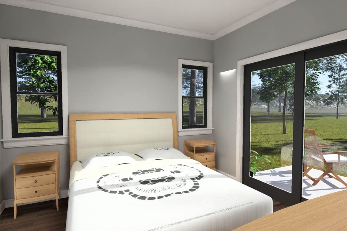 Plan 52596WM: Modern ADU House Plan with Efficient One Bedroom Layout - Image #14 - Modern