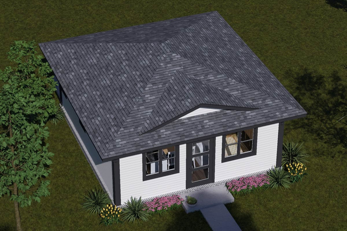 Plan 52596WM: Modern ADU House Plan with Efficient One Bedroom Layout - Image #8 - Modern