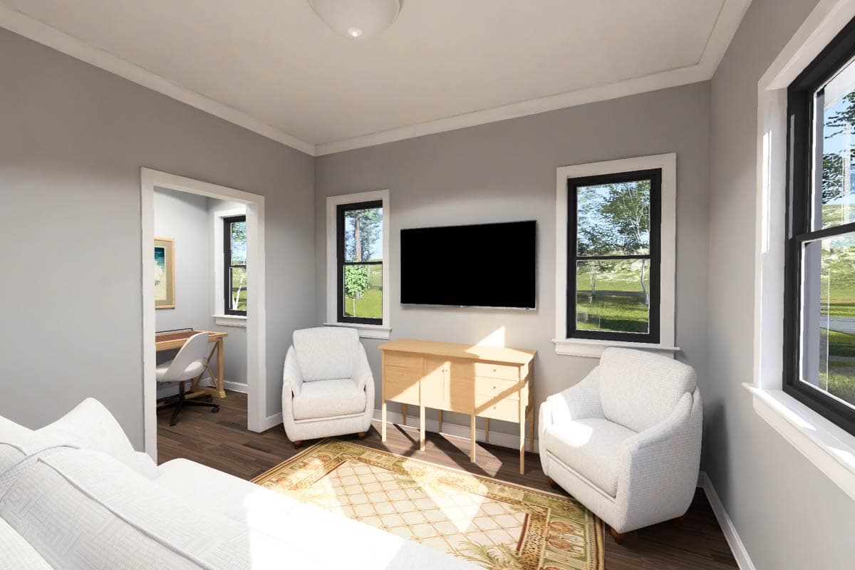 Plan 52596WM: Modern ADU House Plan with Efficient One Bedroom Layout - Image #16 - Modern