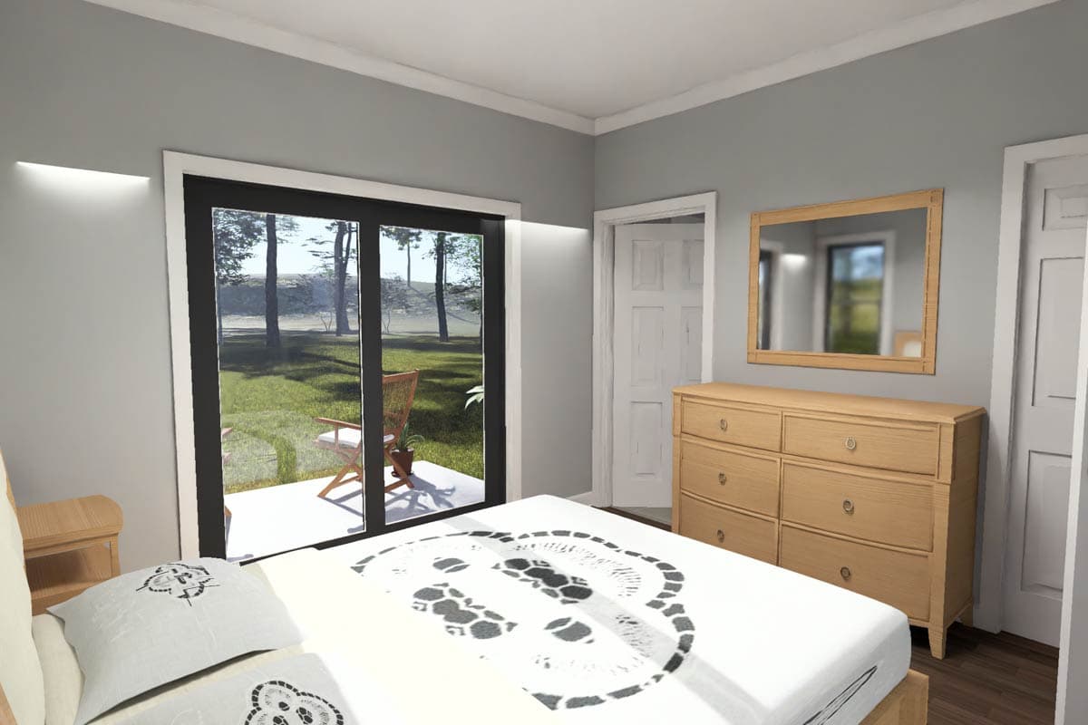 Plan 52596WM: Modern ADU House Plan with Efficient One Bedroom Layout - Image #18 - Modern