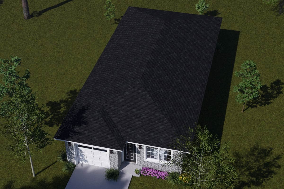 Plan 52599WM: Modern Ranch House Plan with 3 Bedrooms and Attached Garage - Image #10 - Modern, Ranch