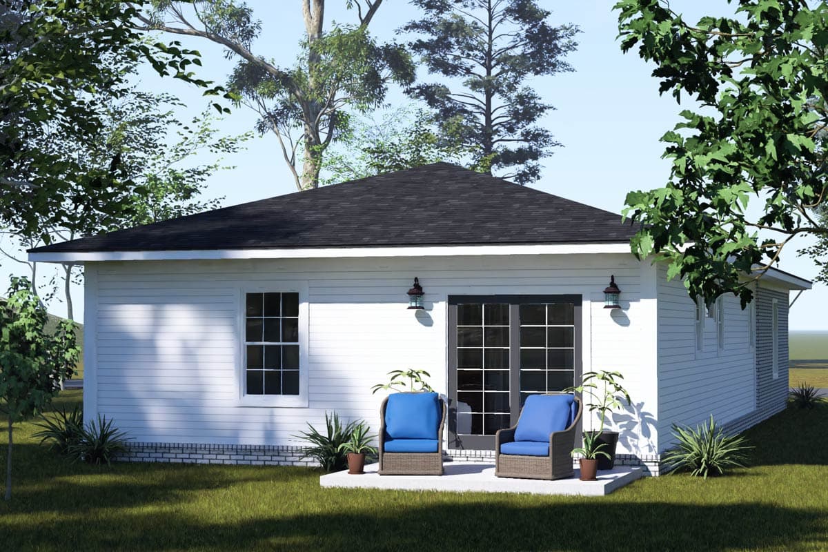 Plan 52599WM: Modern Ranch House Plan with 3 Bedrooms and Attached Garage - Image #5 - Modern, Ranch