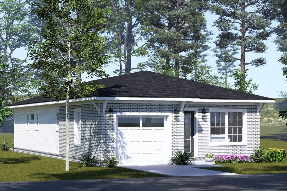 Plan 52599WM: Modern Ranch House Plan with 3 Bedrooms and Attached Garage - Image #19 - Modern, Ranch