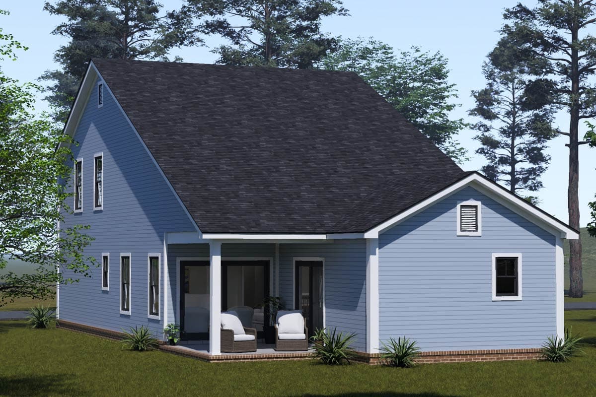 Plan 52600WM: Traditional Five Bedroom House Plan with Main Level Primary Suite - Image #4 - Traditional