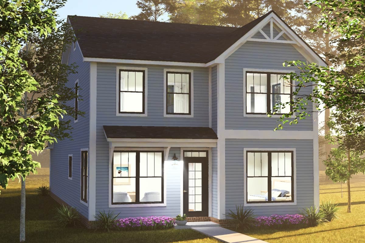 Plan 52600WM: Traditional Five Bedroom House Plan with Main Level Primary Suite - Image #3 - Traditional