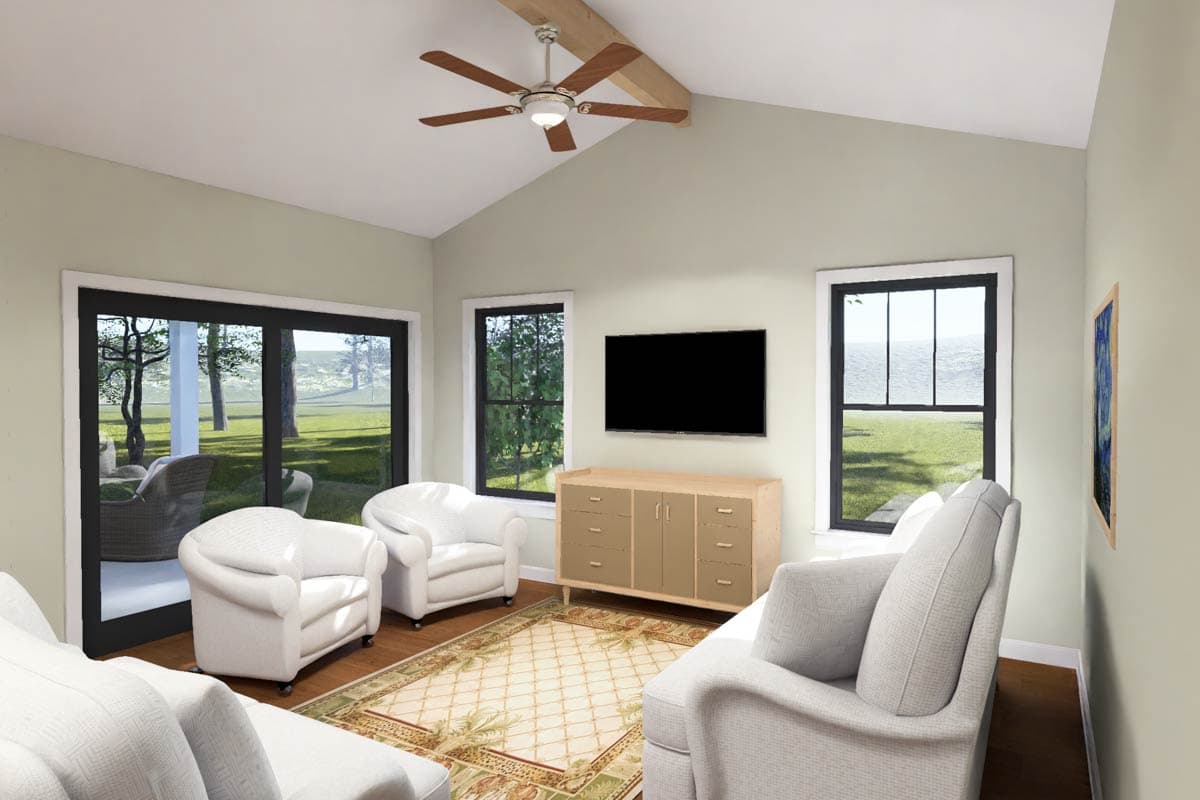 Plan 52600WM: Traditional Five Bedroom House Plan with Main Level Primary Suite - Image #10 - Traditional