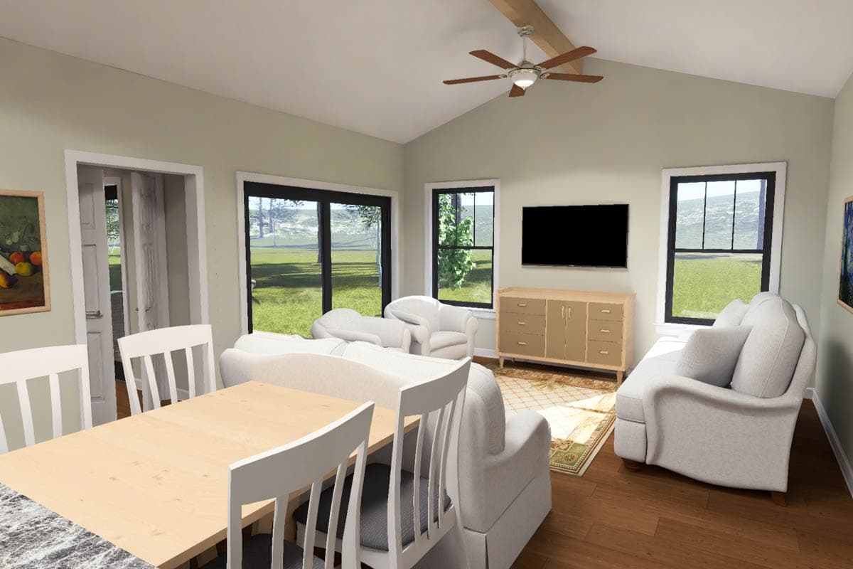 Plan 52600WM: Traditional Five Bedroom House Plan with Main Level Primary Suite - Image #11 - Traditional