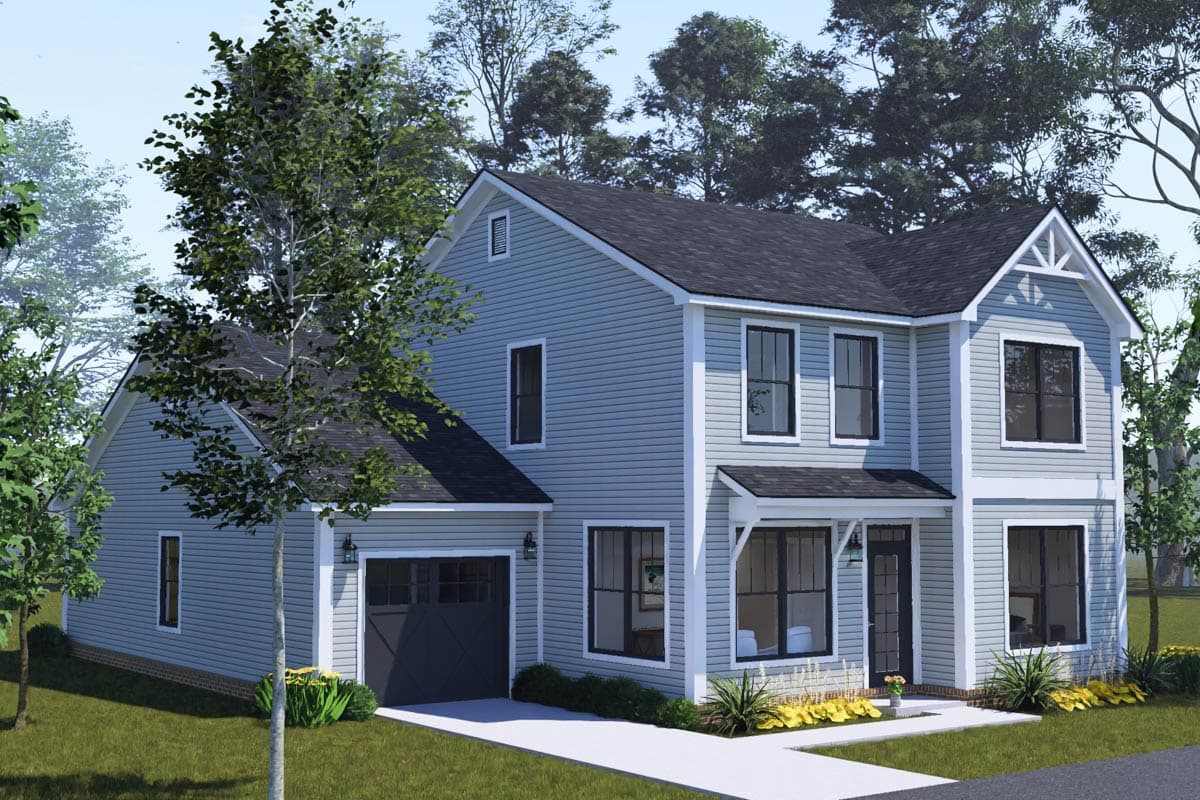 Plan 52601WM: Five-Bedroom Craftsman House Plan Featuring Main Level Primary Suite - Image #2 - Craftsman, Traditional