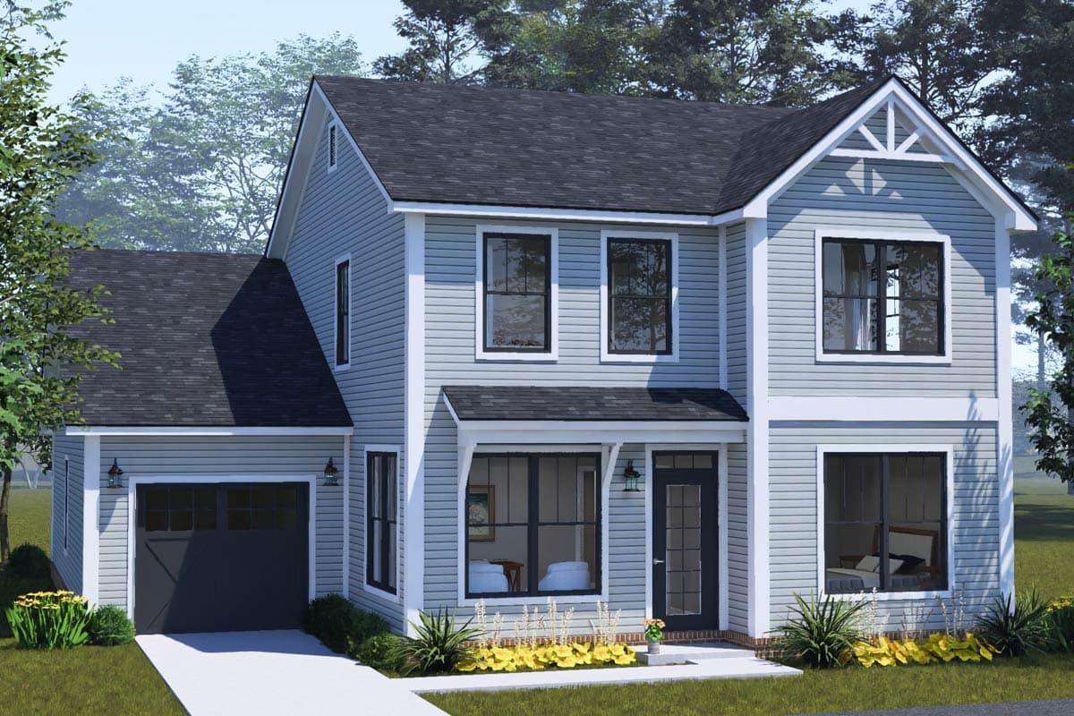 Plan image - 52601WM:Five-Bedroom Craftsman House Plan Featuring Main Level Primary Suite