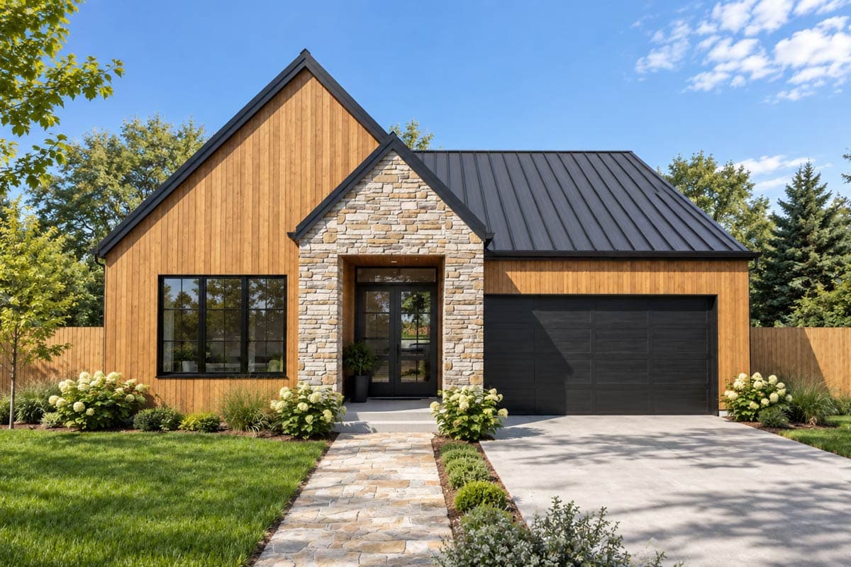 Plan 69932AM: Modern Scandinavian House Plan with 3 Bedrooms and