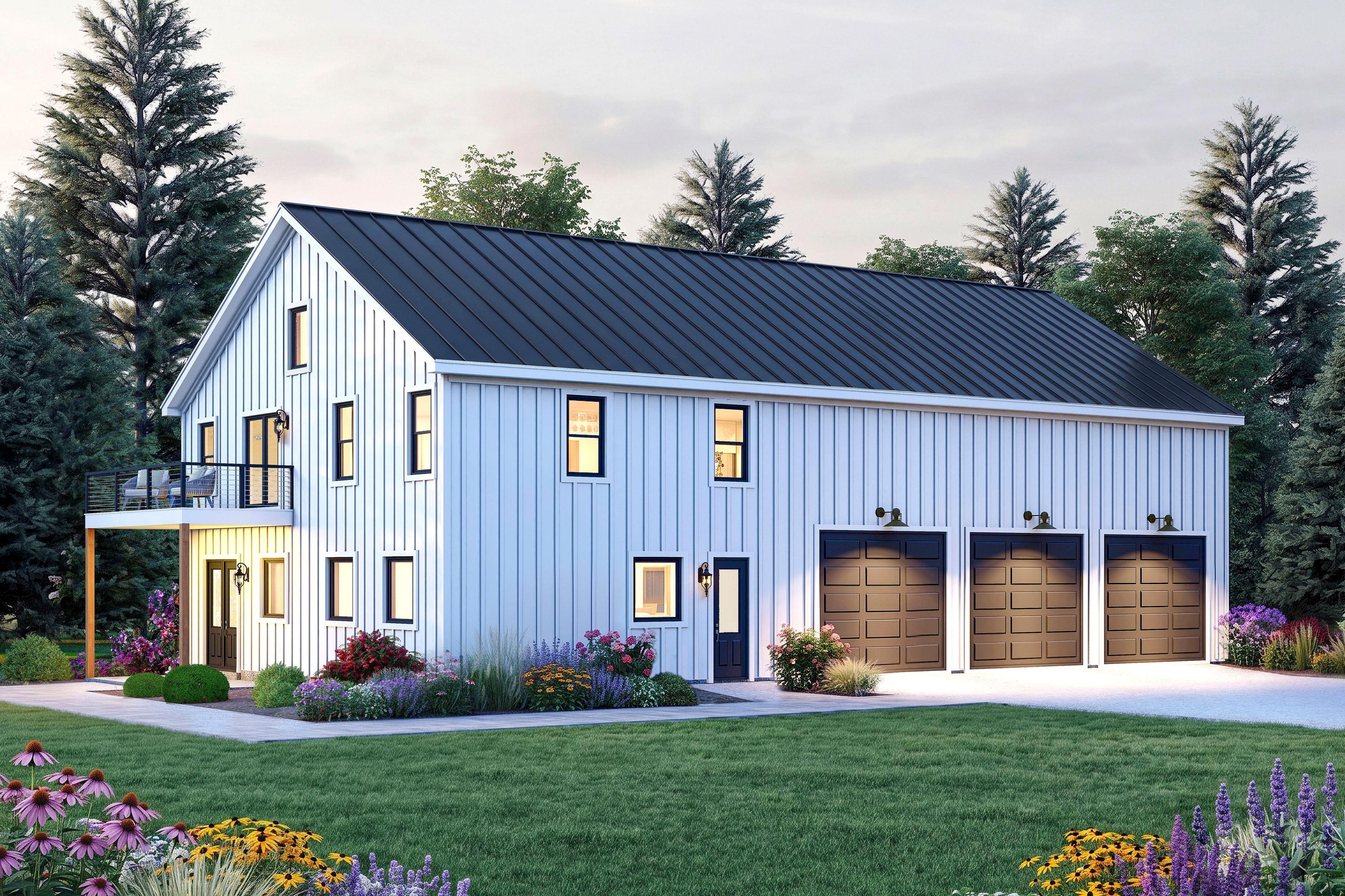 Plan image - 680715VR:Spacious Barndominium House Plan Featuring a Massive Three-Car RV Garage