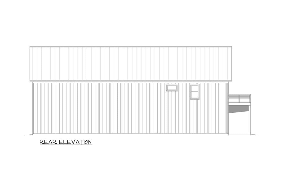 Plan 680715VR: Spacious Barndominium House Plan Featuring a Massive Three-Car RV Garage - Image #2 - Barndominium
