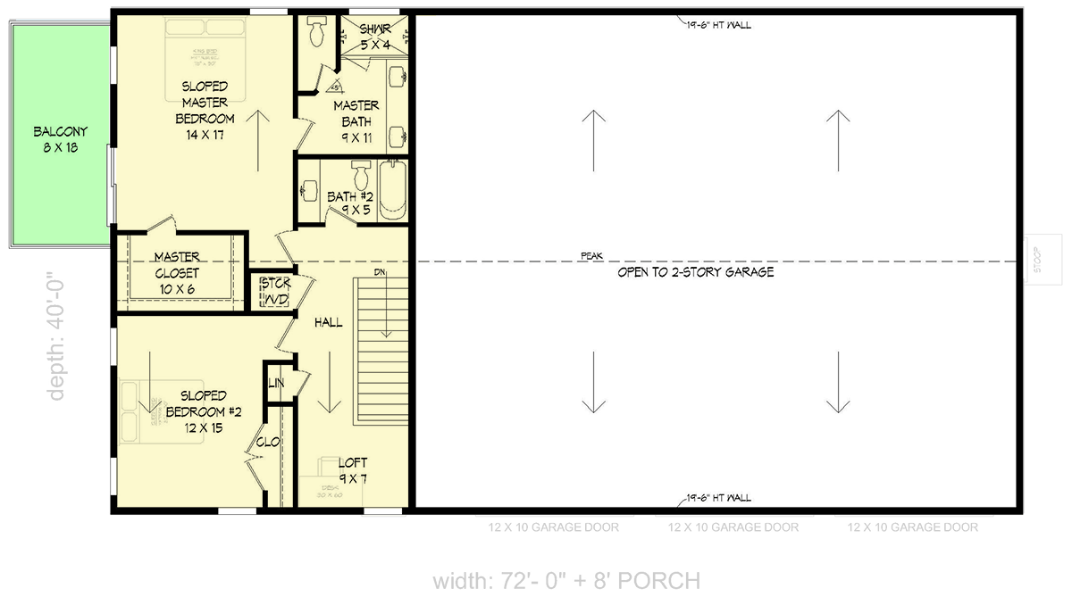 Plan 680715VR: Spacious Barndominium House Plan Featuring a Massive Three-Car RV Garage - Floor Plan - Image #7 - Barndominium