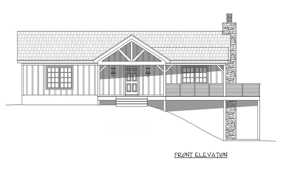 Plan 680717VR: Craftsman Ranch House Plan with Expansive Wraparound Porch - Image #2 - Craftsman, Ranch, Traditional