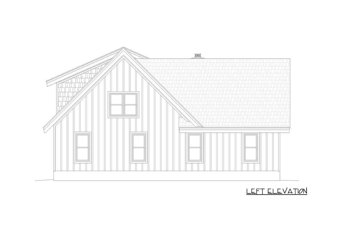 Plan 680718VR: Mountain House Plan with Four Bedrooms and Three-Car Garage - Image #4 - Craftsman, Modern Farmhouse, Mountain