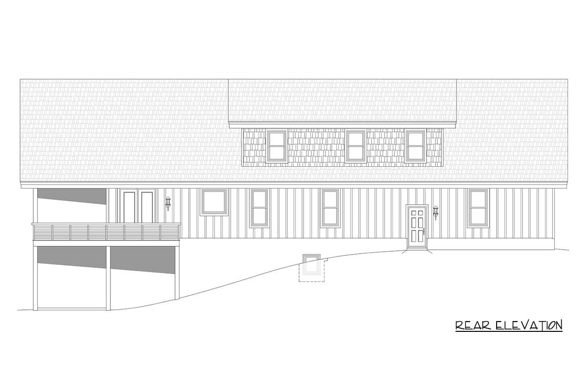 Plan 680718VR: Mountain House Plan with Four Bedrooms and Three-Car Garage - Image #5 - Craftsman, Modern Farmhouse, Mountain