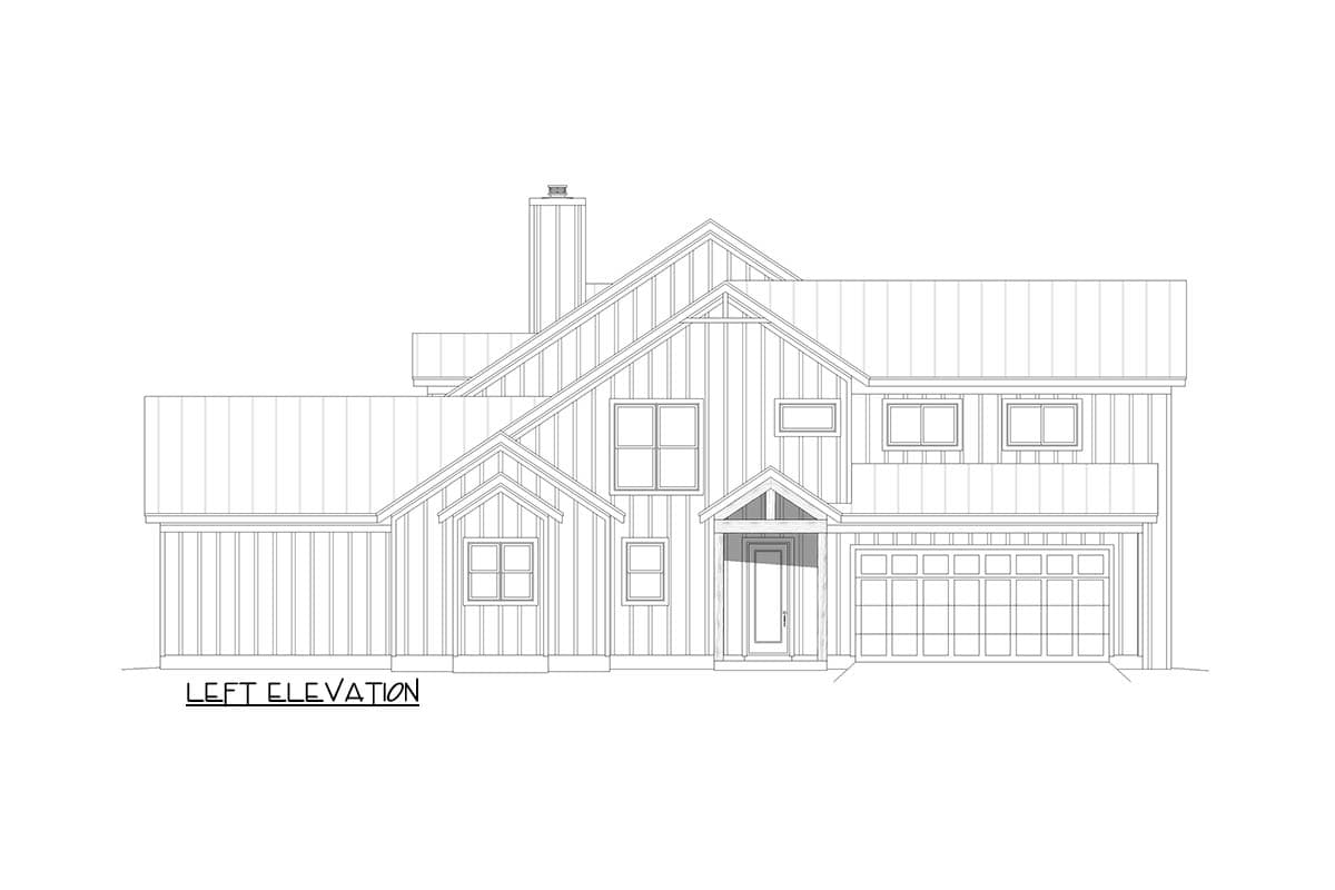 Plan 680720VR: Spacious Modern Farmhouse House Plan with Five Bedrooms and Bonus Room - Image #6 - Farmhouse, Modern Farmhouse