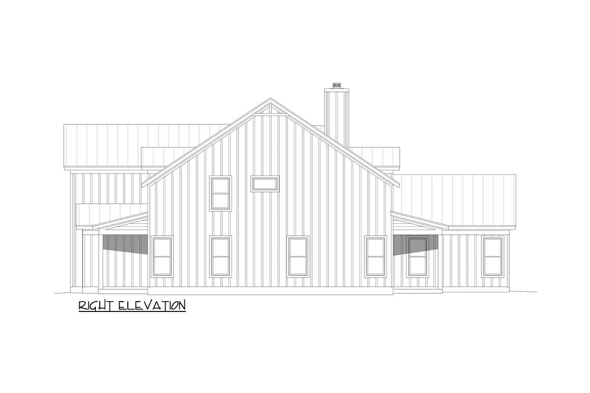 Plan 680720VR: Spacious Modern Farmhouse House Plan with Five Bedrooms and Bonus Room - Image #9 - Farmhouse, Modern Farmhouse