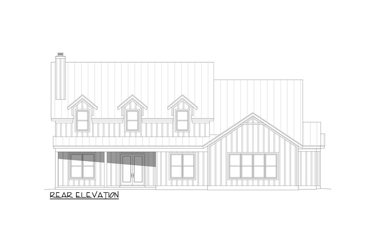 Plan 680720VR: Spacious Modern Farmhouse House Plan with Five Bedrooms and Bonus Room - Image #8 - Farmhouse, Modern Farmhouse