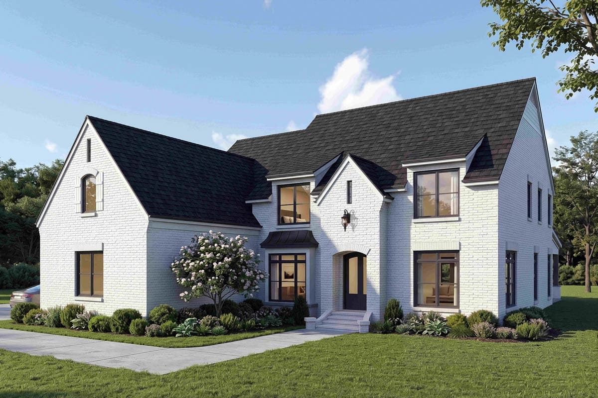 Plan image - 680721VR:Traditional Luxury House Plan with 5 Bedrooms and 3-Car Garage