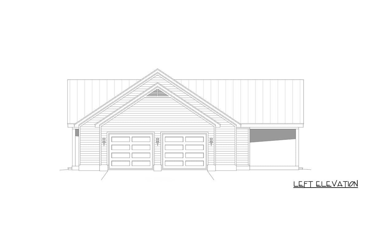 Plan 680723VR: Modern Farmhouse House Plan with 3 Bedrooms and Spacious Rear Porch - Image #3 - Country, Farmhouse, Modern Farmhouse