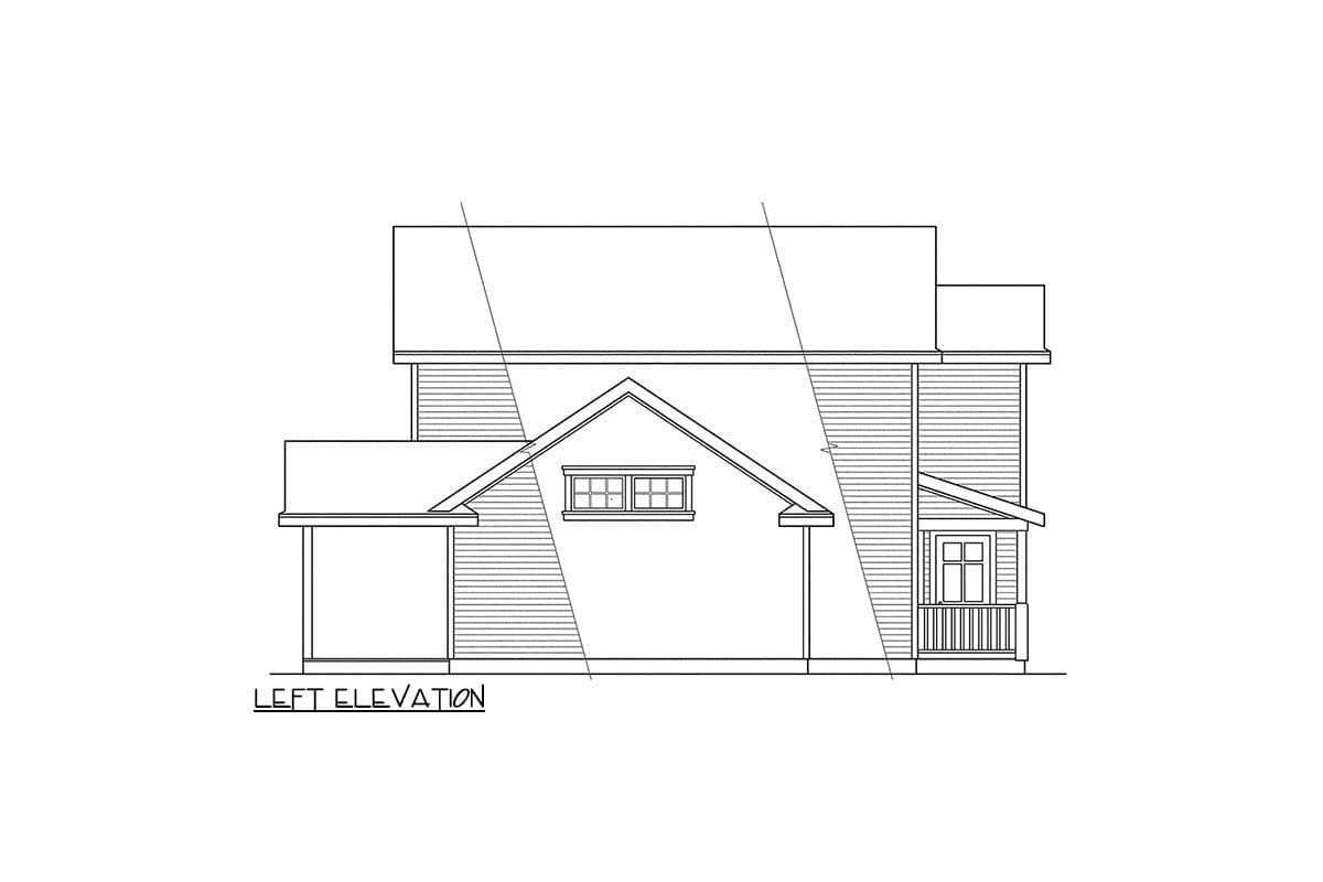 Plan 720203DA: Three Bedroom Farmhouse House Plan with Upstairs Primary Suite - Image #2 - Country, Craftsman, Farmhouse, Traditional
