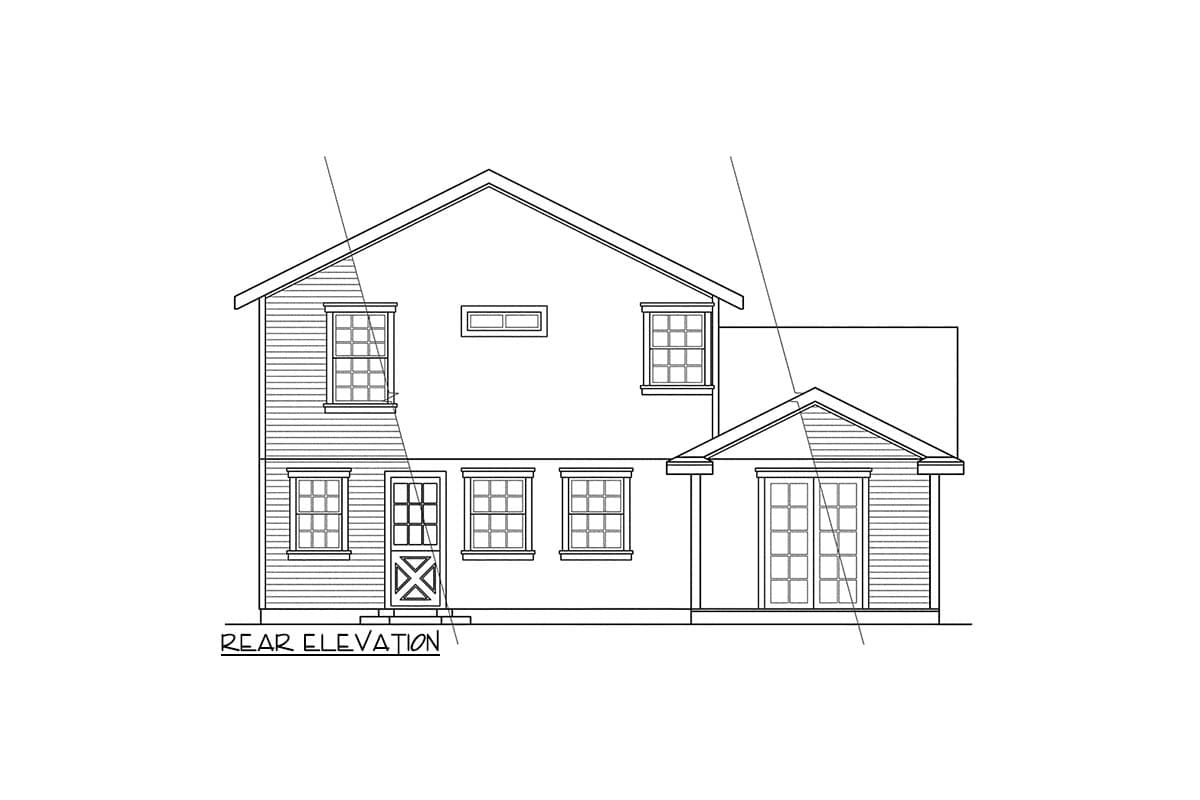Plan 720203DA: Three Bedroom Farmhouse House Plan with Upstairs Primary Suite - Image #3 - Country, Craftsman, Farmhouse, Traditional