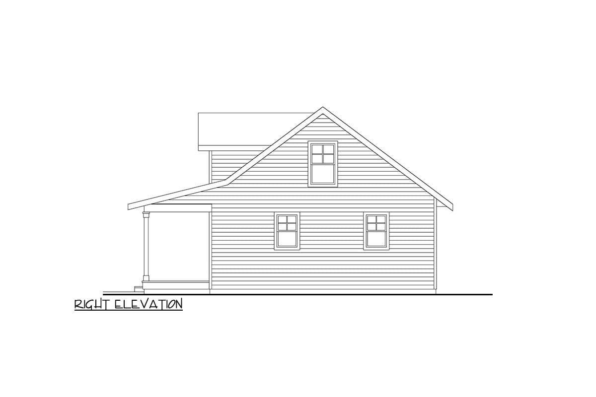 Plan 720204DA: Charming Country House Plan with Three Bedrooms and Detached Garage - Image #5 - Cabin, Cottage, Country, Modern Farmhouse