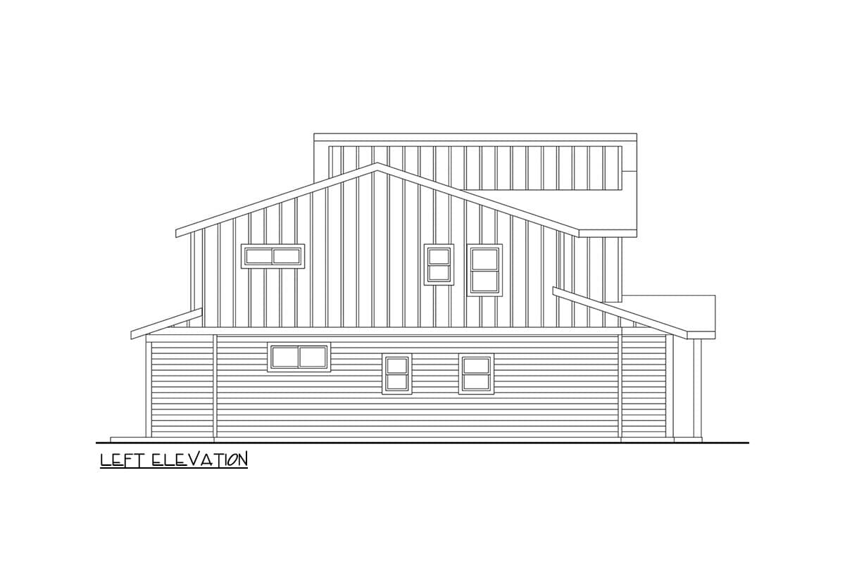 Plan 720205DA: Contemporary Northwest Duplex House Plan with 3 Bedrooms and Loft - Image #2 - Contemporary, Modern, Northwest