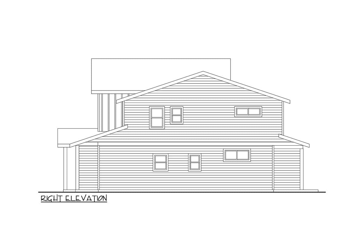 Plan 720205DA: Contemporary Northwest Duplex House Plan with 3 Bedrooms and Loft - Image #3 - Contemporary, Modern, Northwest