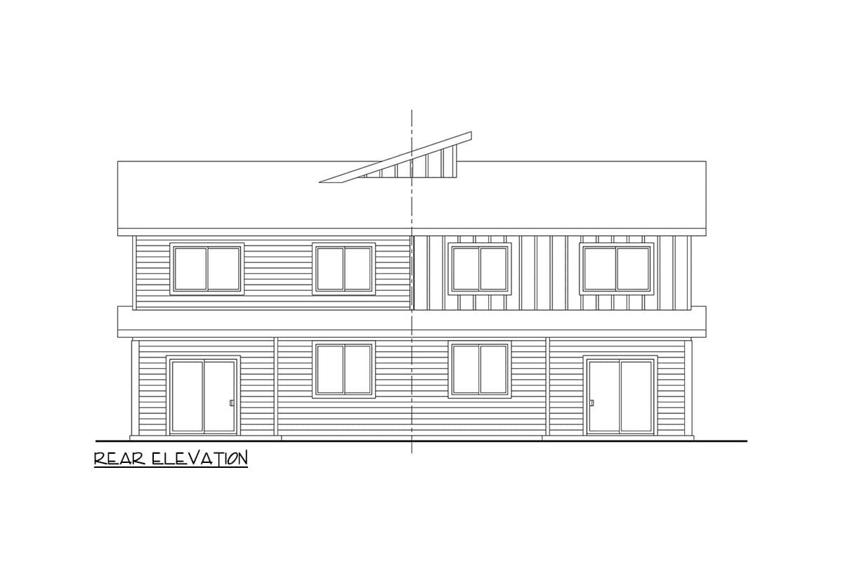 Plan 720205DA: Contemporary Northwest Duplex House Plan with 3 Bedrooms and Loft - Image #4 - Contemporary, Modern, Northwest