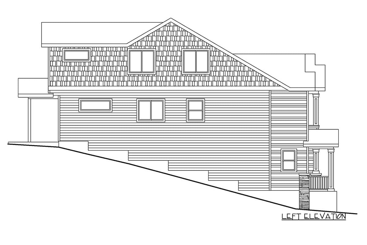 Plan 720206DA: Modern Craftsman Duplex House Plan with Three Bedrooms and Balcony - Image #2 - Contemporary, Craftsman, Modern