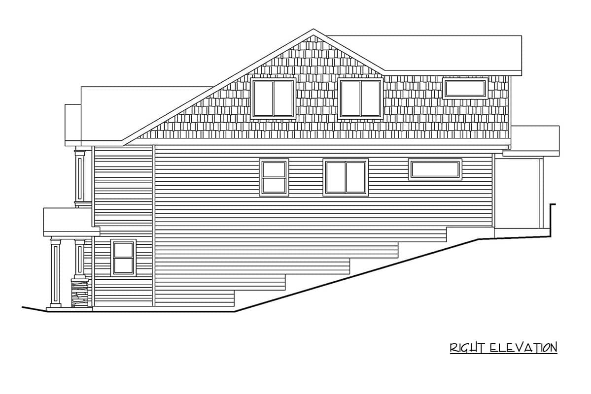 Plan 720206DA: Modern Craftsman Duplex House Plan with Three Bedrooms and Balcony - Image #4 - Contemporary, Craftsman, Modern