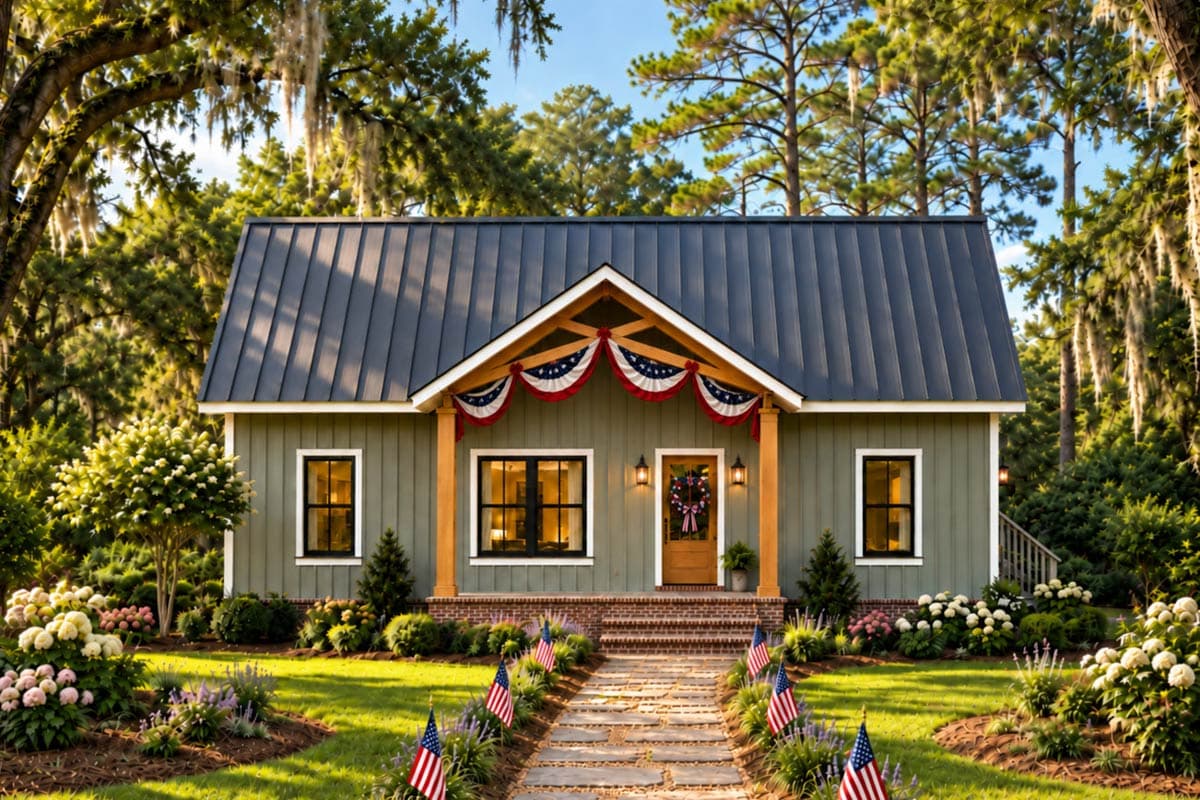 Plan 25090DH: Charming 3-Bedroom Cabin House Plan with Open Living and Covered Porches - Image #5 - Cabin, Country, Craftsman, Mountain